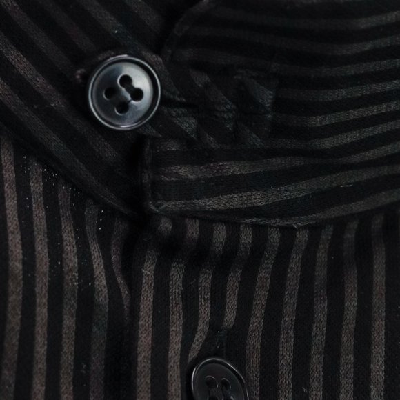 Armani Collezioni Black Pinstripe Shirt - Picture 8 of 10